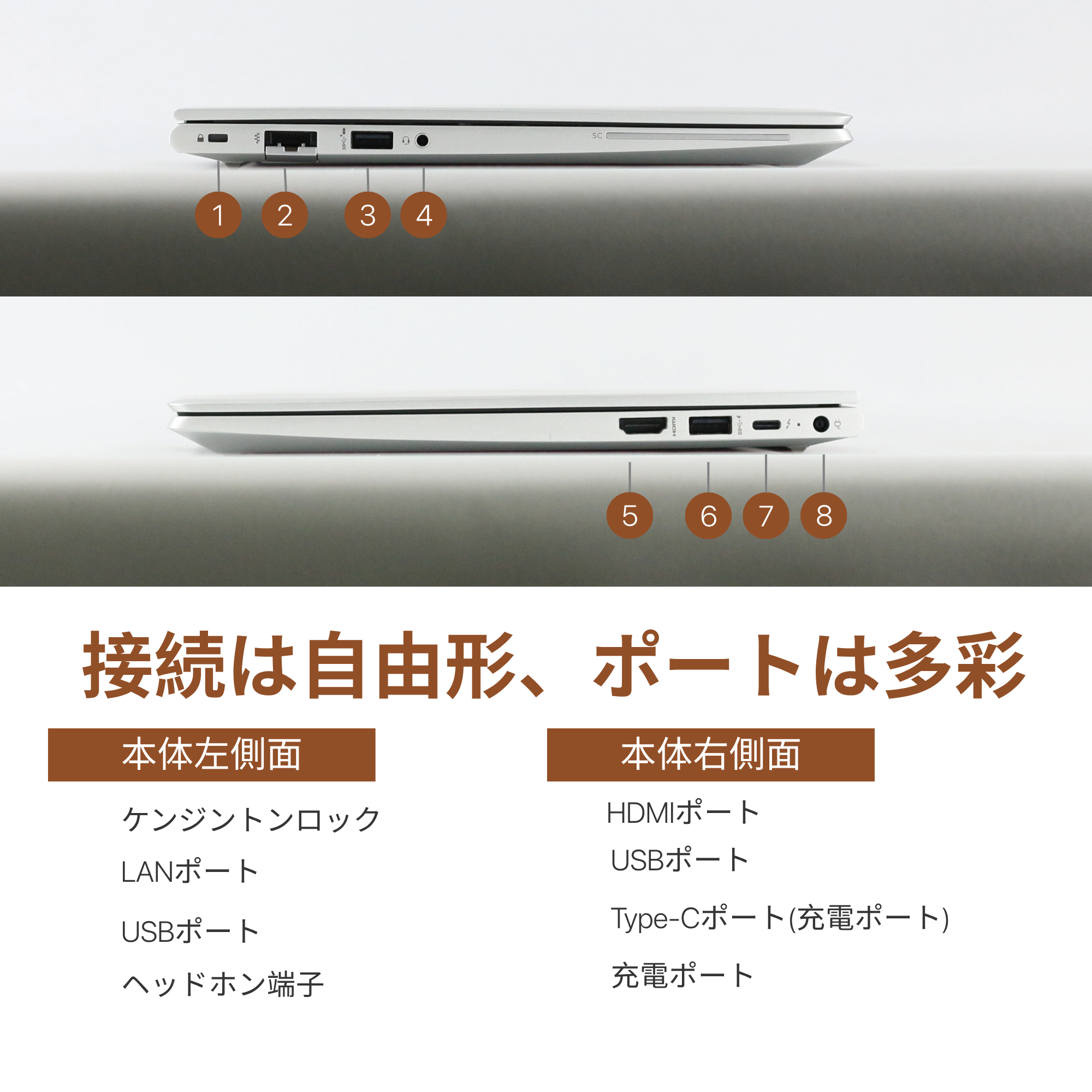 HP EliteBook 630 G9、i5-1235U、16GB RAM、256GB SSD、13.3インチ 1920x1080 FHDディスプレイ、Wi-Fi、Bluetooth、指紋センサーカバー付きカメラ、フラットオープンデザイン、1.28kg、Windows 11 Pro、Microsoft Office。