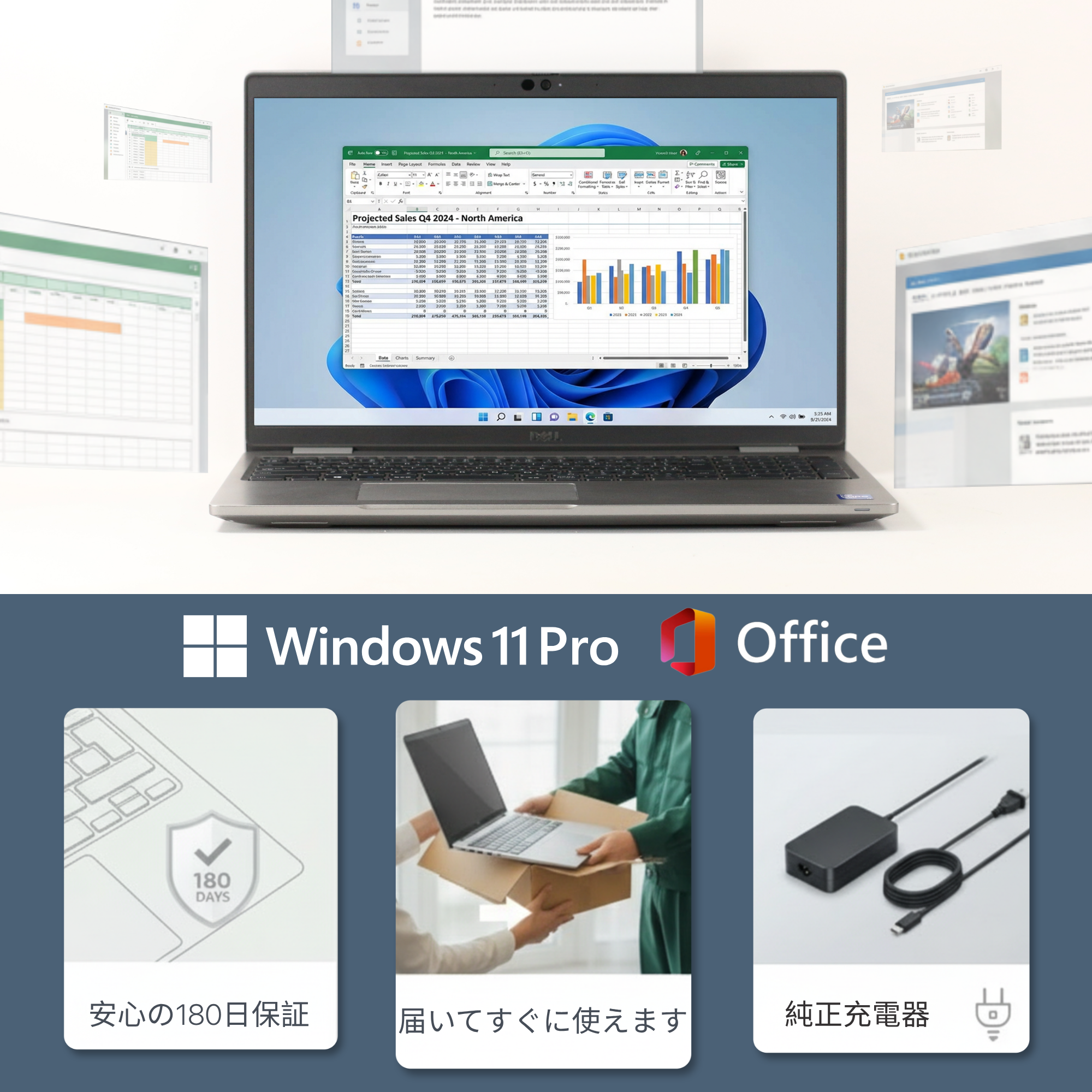 Dell Precision 3560, i7-1185G7, メモリ32GB, SSD 512GB, 15.6インチ, 1920x1080 FULL HD, Wi-Fi, Bluetooth, カメラ, カメラシャッター付き, キーボードバックライト, 1.9 kg, Windows 11 Pro, Microsoft Office 2019 H&B (整備済み品)