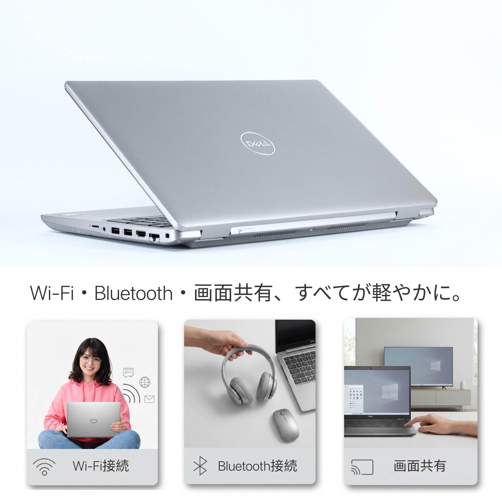 Dell Precision 3560 - Wi-Fi・Bluetooth ワイヤレス接続機能