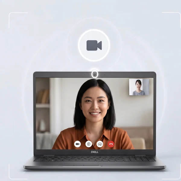 DELL Precision 7560 - Webカメラ搭載・高画質なビデオ通話に対応