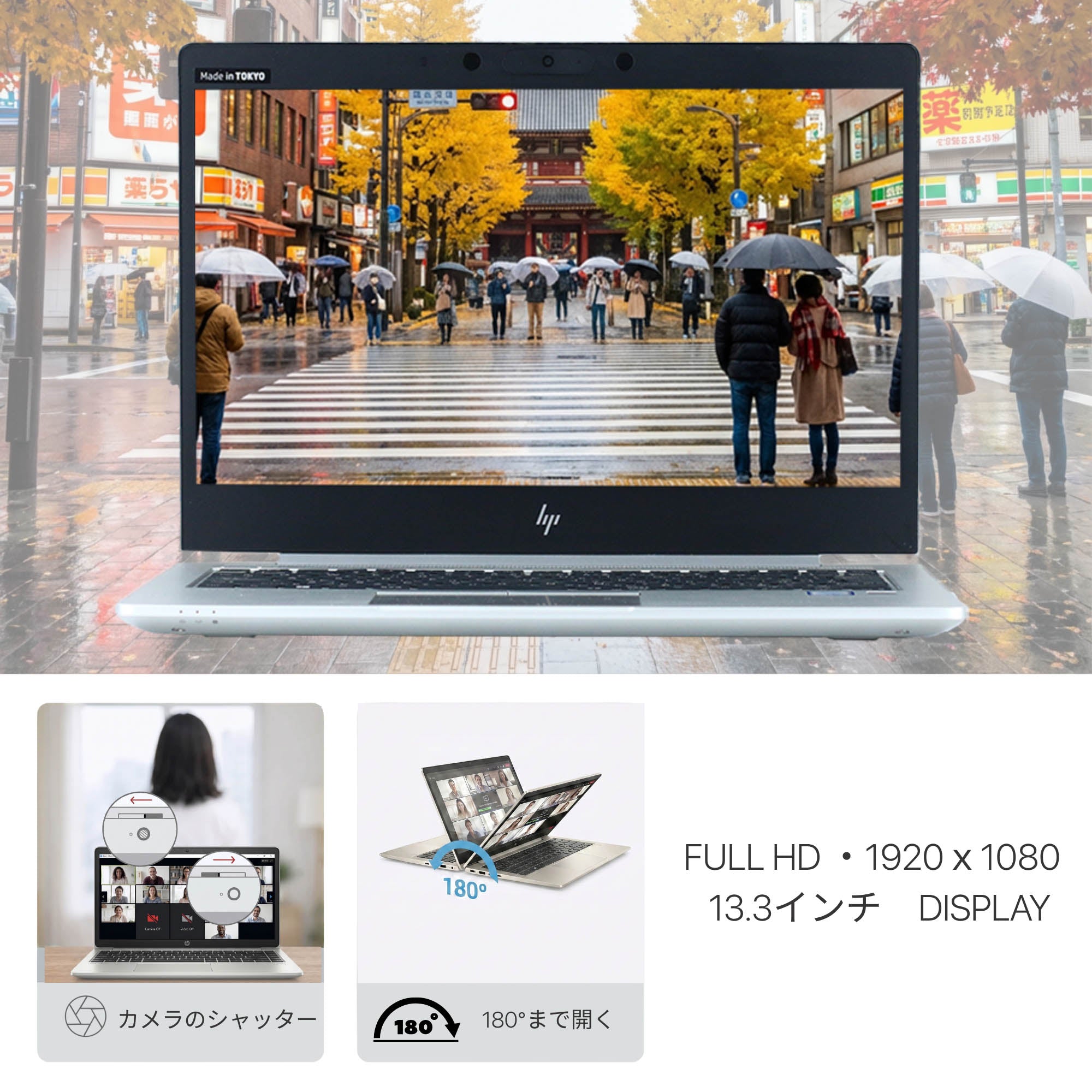 HP EliteBook 830 G6 - 高精細ディスプレイ・液晶画面