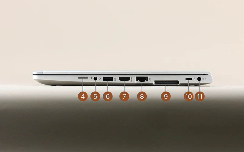 HP EliteBook 830 G6 - 本体右側面の接続ポート・インターフェース