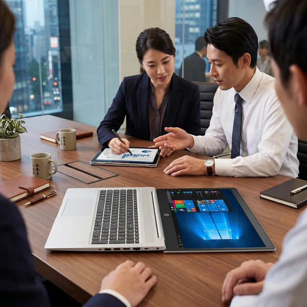 HP ProBook 450 G8 の180度開閉可能なヒンジデザイン