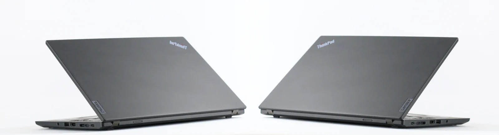 Lenovo ThinkPad X13 の天板デザイン、ロゴ、および両側面のインターフェース