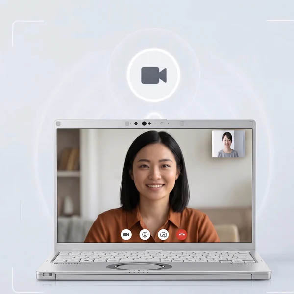 Panasonic Let’s Note FV1 - Webカメラ搭載・高画質なビデオ通話に対応
