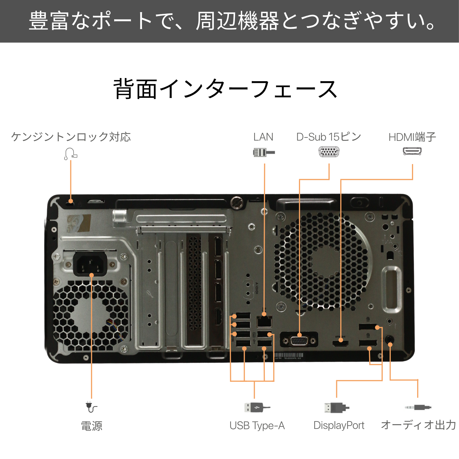 HP Elite Tower 800 G9、i7-12700、16GB RAM、256GB SSD、Wi-Fi、Bluetooth、画面出力対応、Windows 11 Pro、Microsoft Office 2019 H&B（再生品）