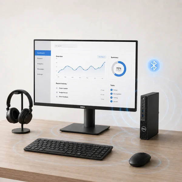 DELL Optiplex 3080 Micro - Bluetooth機能搭載・ワイヤレスイヤホンやマウスに接続可能