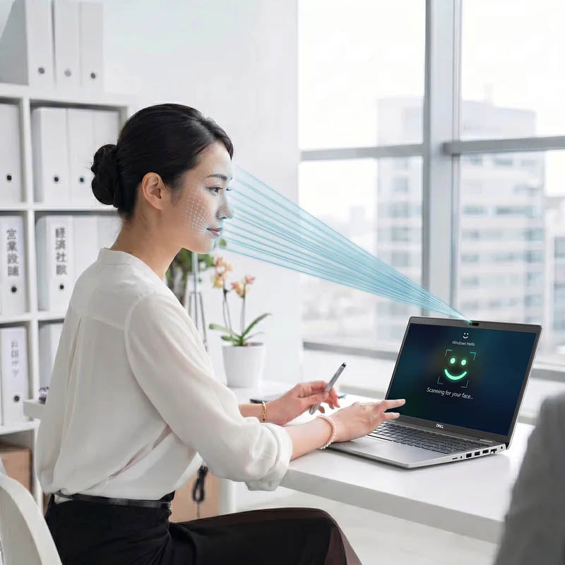 Dell Precision 3560 - 顔認証機能搭載・Windows Hello対応でテレワーク時も瞬時にサインイン