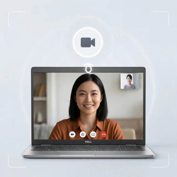 Dell Precision 3560 - Webカメラ搭載・高画質なビデオ通話に対応