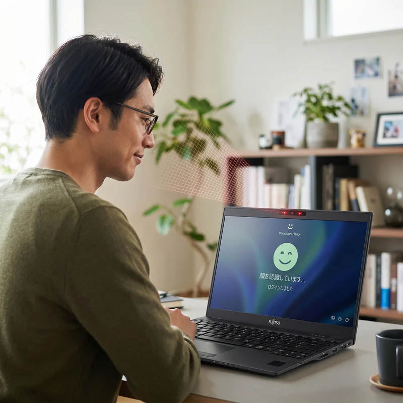 富士通 LIFEBOOK U9310 - 顔認証機能搭載・Windows Hello対応でテレワーク時も瞬時にサインイン