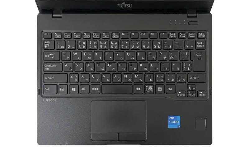 Fujitsu LIFEBOOK U9310 日本語キーボードの配列とトラックポイント