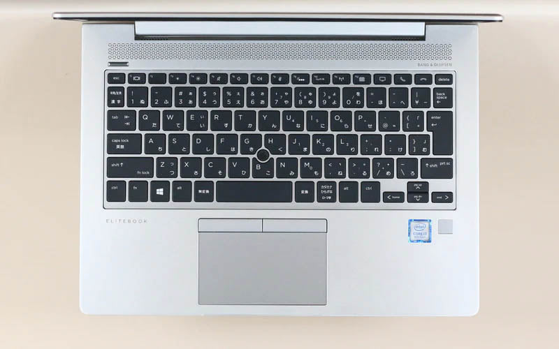 HP EliteBook 830 G6 日本語キーボードの配列とトラックポイント
