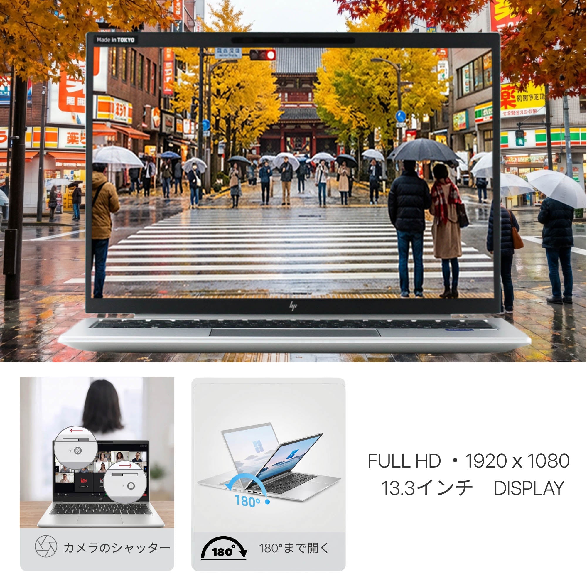 HP EliteBook 830 G9 - 高精細ディスプレイ・液晶画面