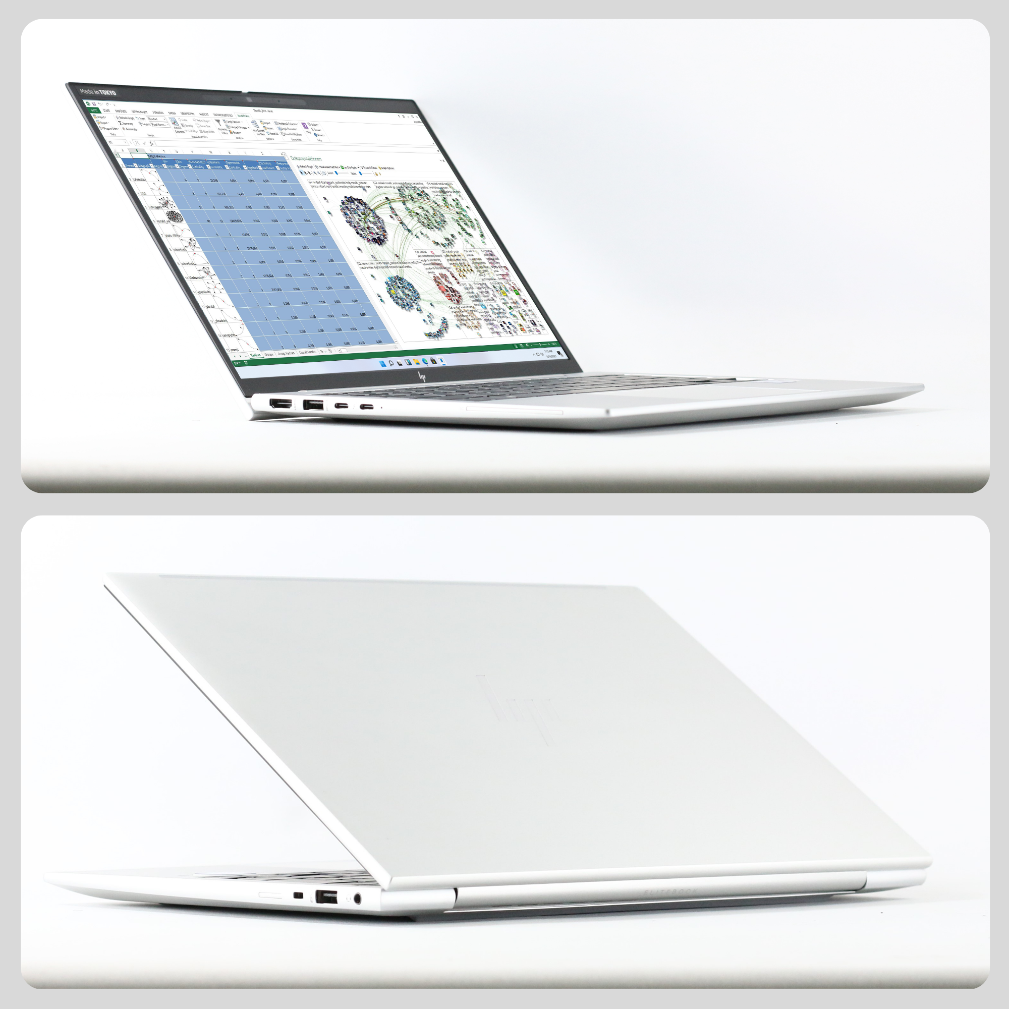 HP EliteBook 830 G9 - 薄型軽量ボディと快適なタイピング設計を可能にするチルトアップヒンジ
