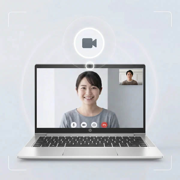 HP ProBook 430 G8 - Webカメラ搭載・高画質なビデオ通話に対応