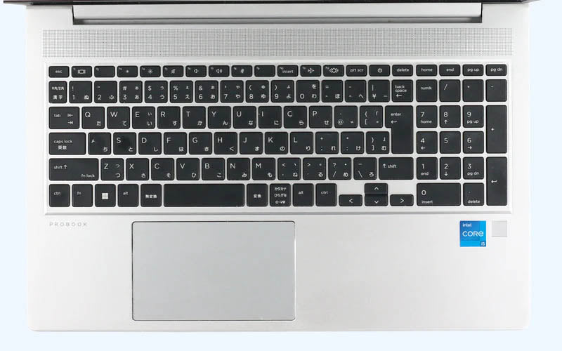 HP ProBook 450 G8は、日本語キーボードと日本語タッチパッドを搭載しています。