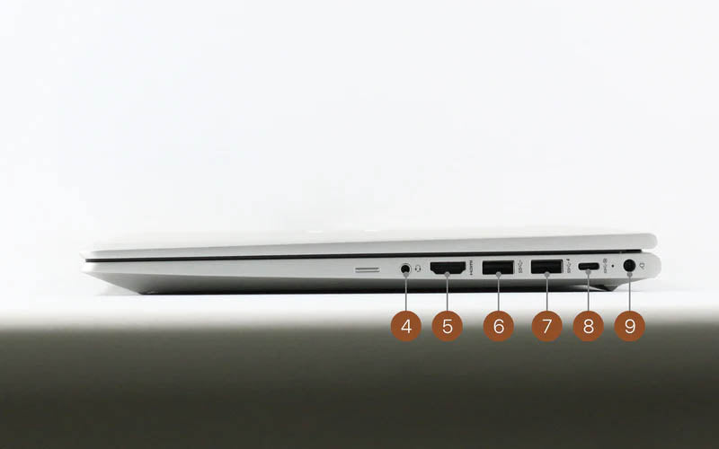 HP ProBook 450 G9 - 本体右側面の接続ポート・インターフェース