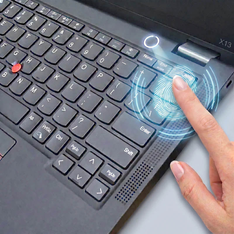 Lenovo ThinkPad X13 の電源ボタン一体型指紋センサーによるセキュリティ機能