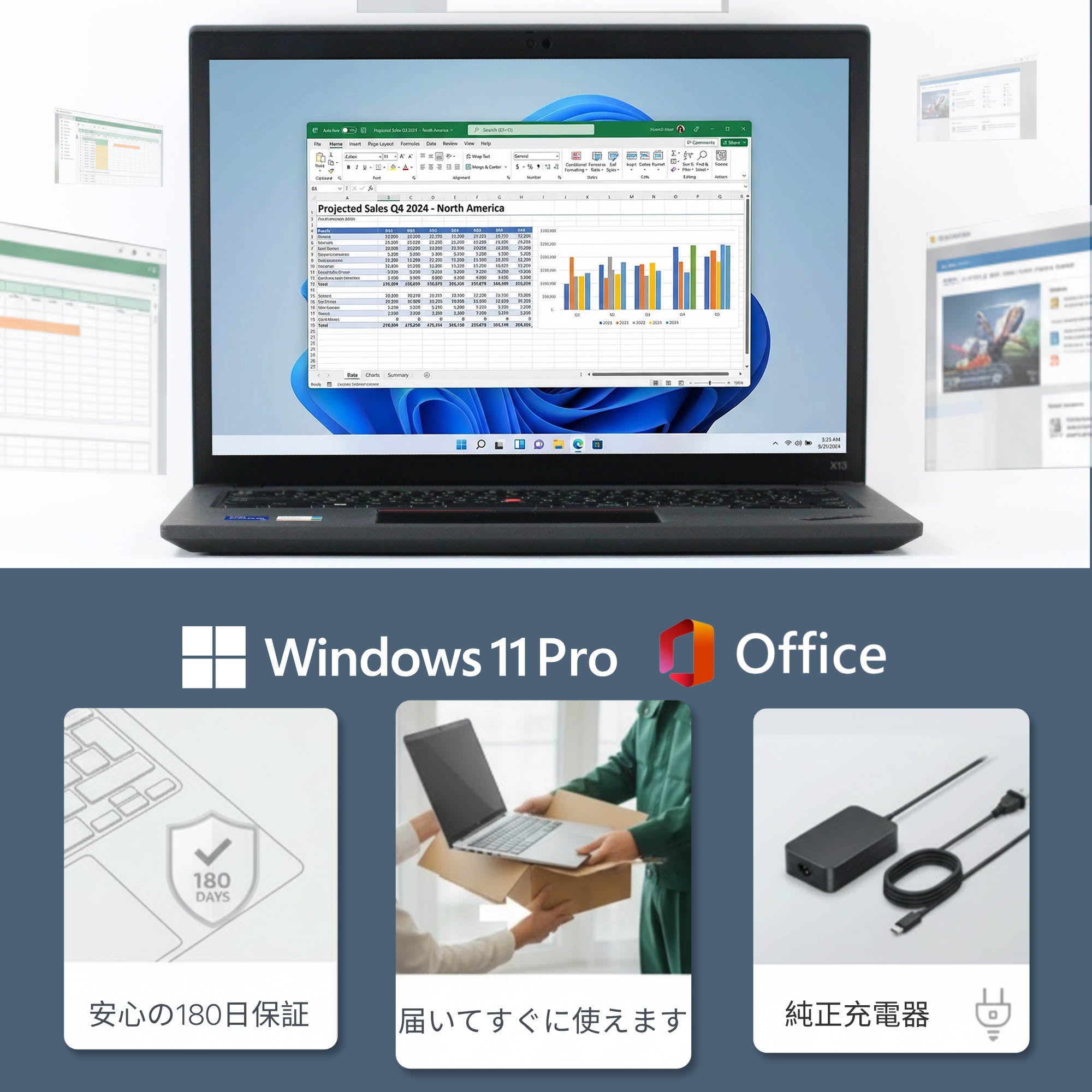 Lenovo Thinkpad X13 Gen 2 - Windows 11 Pro / Office搭載・安心保証付き
