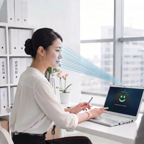 Panasonic Let’s Note FV1 - 顔認証機能搭載・Windows Hello対応でテレワーク時も瞬時にサインイン