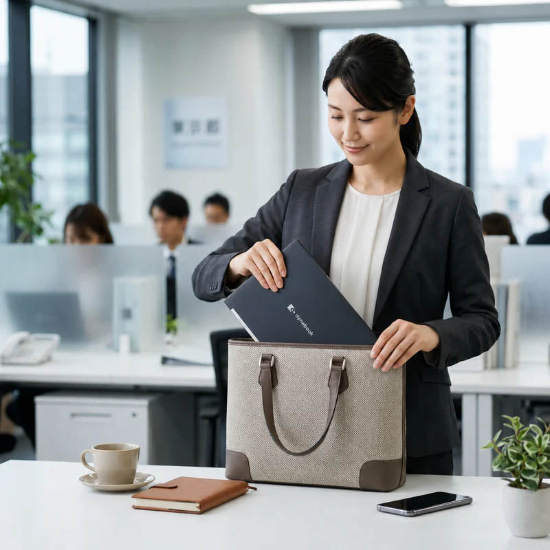 Toshiba Dynabook G83 HV - 究極の薄型ボディでバッグやリュックにすっきり収納できる軽量デザイン