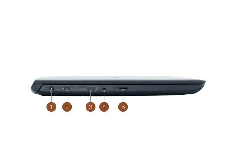 Toshiba Dynabook S73/HS - 本体左側面の接続ポート・インターフェース